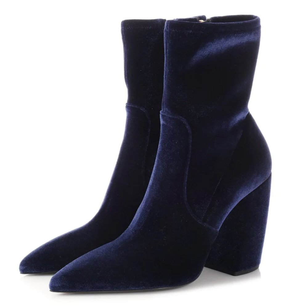 Prada Calzature Donna Velvet Velluto Stretch Bootie